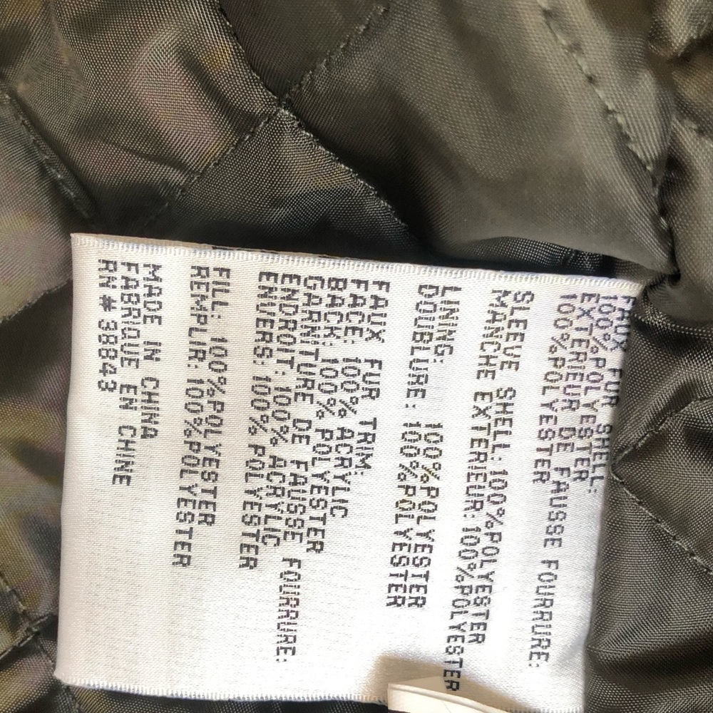 Via Spiga Womens Green Winter Faux Fur Hooded Coat Outerwear M - Picture 12 of 14